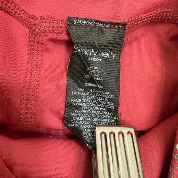 Sweaty Betty 7/8 Goddess Tight XS Pink Foil Print - Picture 5 of 6